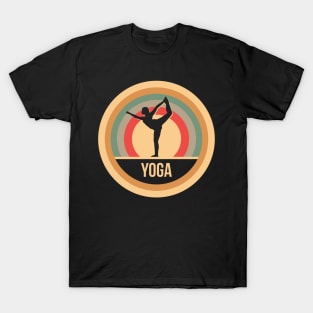 Retro Vintage Yoga Gift For Yogis & Yoginis T-Shirt